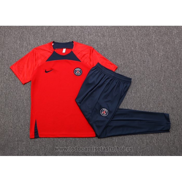 Chandal del Paris Saint-Germain Manga Corta 2022-2023 Rojo